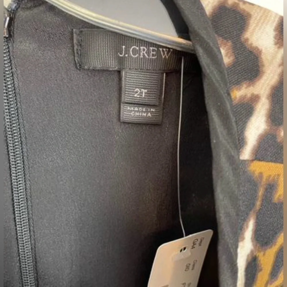 J. Crew leopard dress size 2T